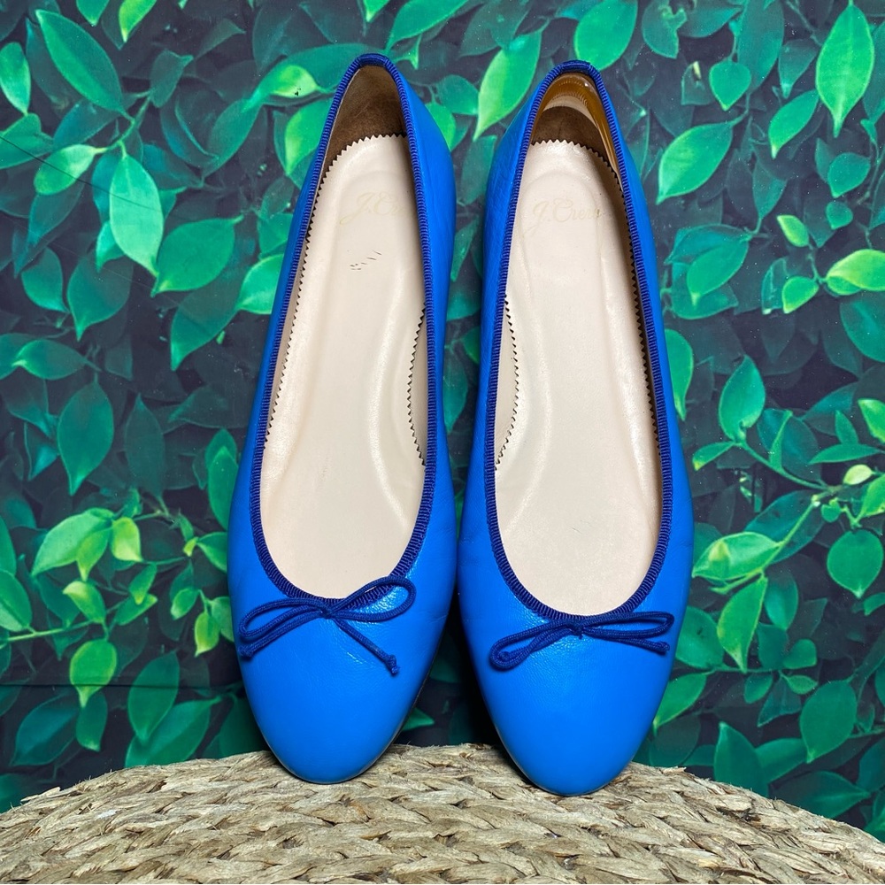 J. Crew Blue Ballet Flats